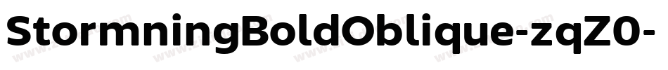 StormningBoldOblique-zqZ0字体转换