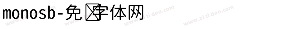 monosb字体转换