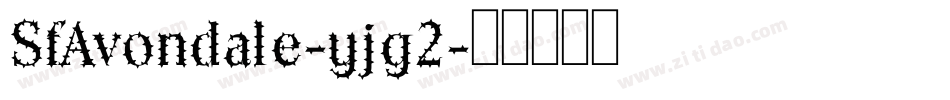 SfAvondale-yjg2字体转换