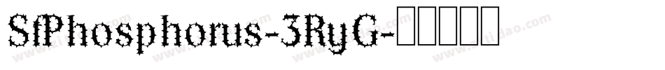 SfPhosphorus-3RyG字体转换