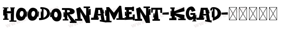HoodOrnament-KGaD字体转换