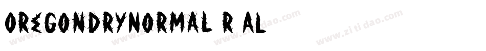 OregondryNormal-r8AL字体转换