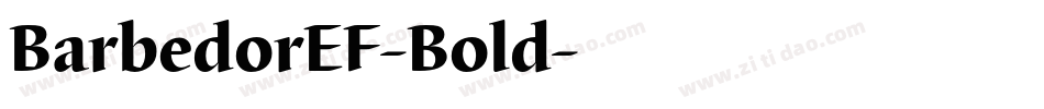 BarbedorEF-Bold字体转换