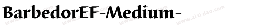 BarbedorEF-Medium字体转换