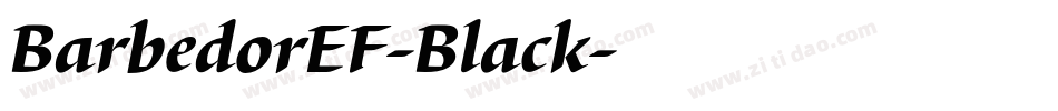 BarbedorEF-Black字体转换