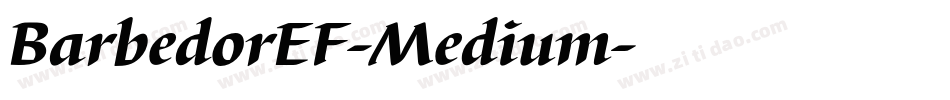 BarbedorEF-Medium字体转换
