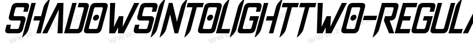 ShadowsIntoLightTwo-Regular字体转换