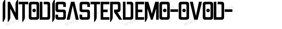 IntoDisasterDemo-oVod字体转换