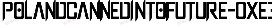 PolandCannedIntoFuture-OxE3字体转换