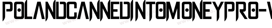 PolandCannedIntoMoneyPro-wV1n字体转换
