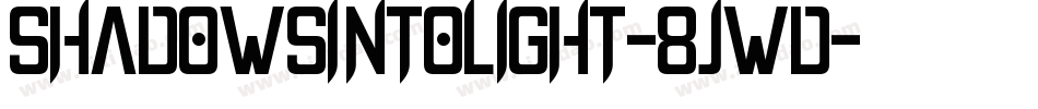 ShadowsIntoLight-8JWD字体转换