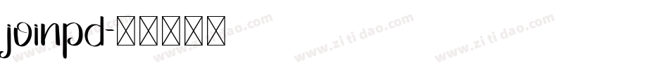 joinpd字体转换