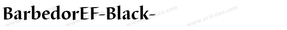 BarbedorEF-Black字体转换