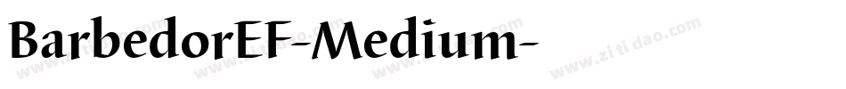 BarbedorEF-Medium字体转换