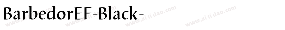 BarbedorEF-Black字体转换