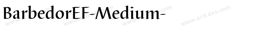 BarbedorEF-Medium字体转换