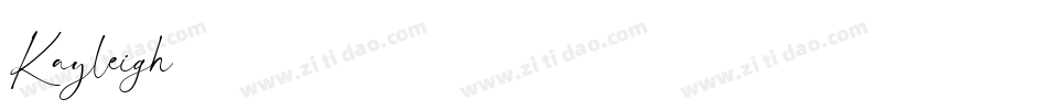 Kayleigh字体转换