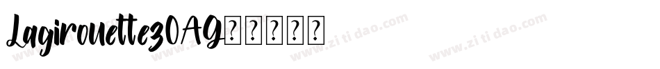 Lagirouette-z0AG字体转换