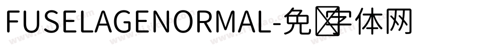 FUSELAGENORMAL字体转换