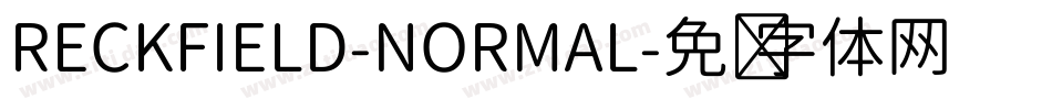 RECKFIELD-NORMAL字体转换