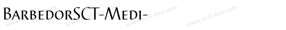 BarbedorSCT-Medi字体转换
