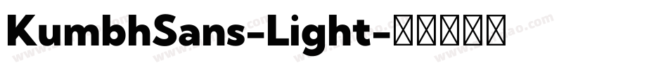 KumbhSans-Light字体转换