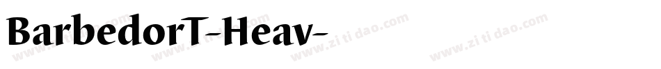 BarbedorT-Heav字体转换