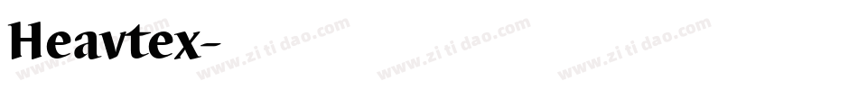 Heavtex字体转换