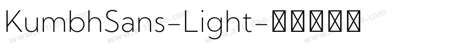 KumbhSans-Light字体转换