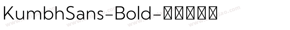 KumbhSans-Bold字体转换