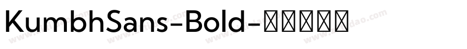 KumbhSans-Bold字体转换