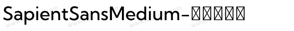 SapientSansMedium字体转换