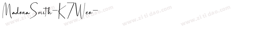 MadonaSmith-K7Weo字体转换