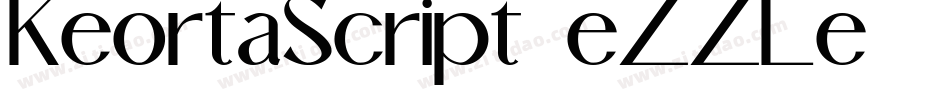 KeortaScript-eZZLe字体转换