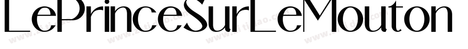 LePrinceSurLeMouton-672Y字体转换