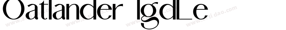 Oatlander-lgdLe字体转换