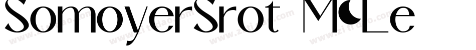 SomoyerSrot-M5Le字体转换