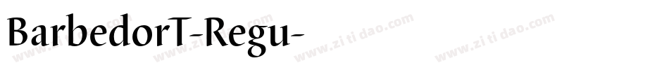 BarbedorT-Regu字体转换