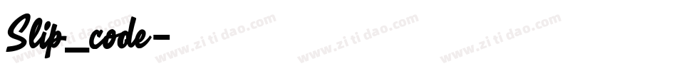Slip_code字体转换