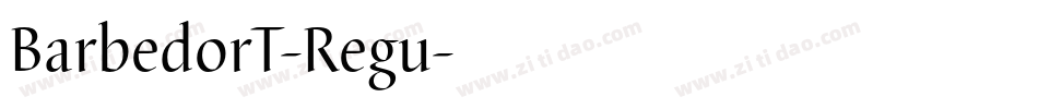 BarbedorT-Regu字体转换