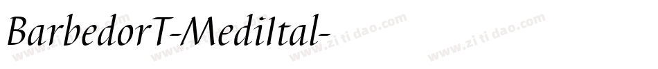 BarbedorT-MediItal字体转换