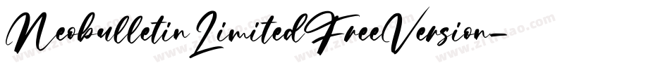 NeobulletinLimitedFreeVersion-wdKP字体转换 NeobulletinLimitedFreeVersion-wdKP字体转换
