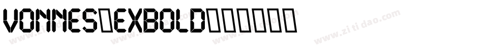 Vonnes-Exbold字体转换