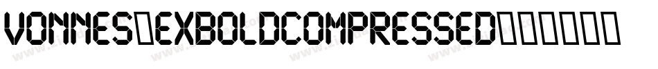Vonnes-ExboldCompressed字体转换