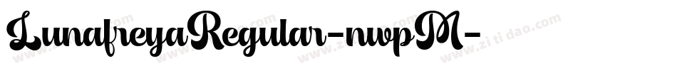 LunafreyaRegular-nwpM字体转换