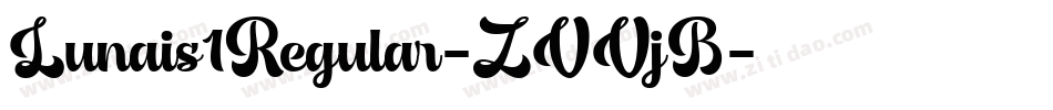 Lunais1Regular-ZVVjB字体转换
