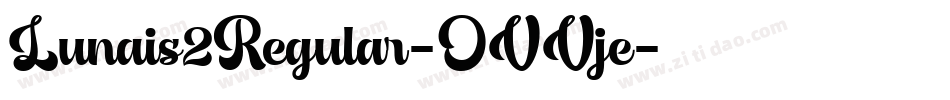 Lunais2Regular-OVVje字体转换