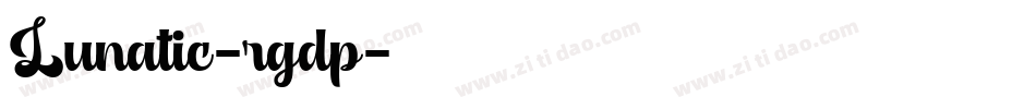 Lunatic-rgdp字体转换