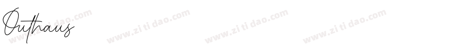 Outhaus字体转换