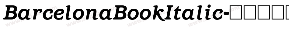BarcelonaBookItalic字体转换